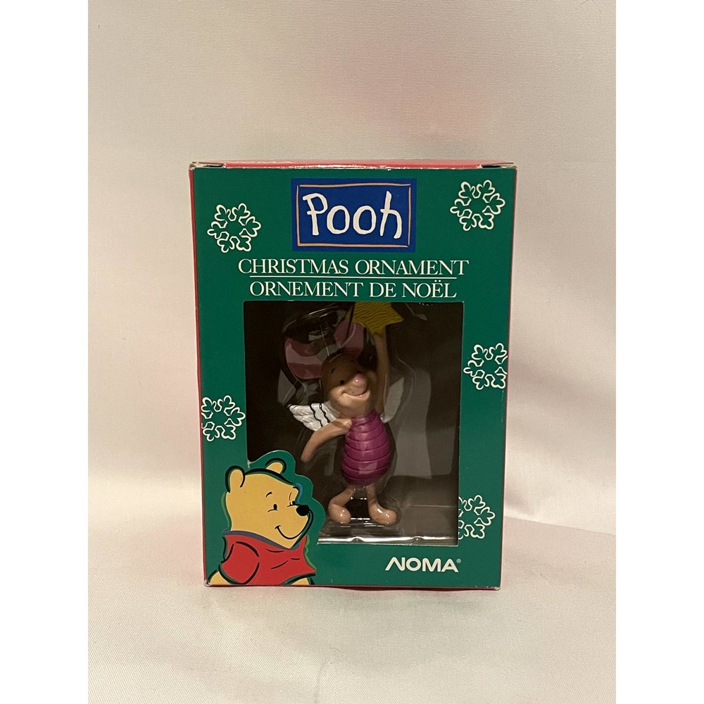 NOMA Christmas Ornament Disney Winnie the Pooh Piglet Angel Star